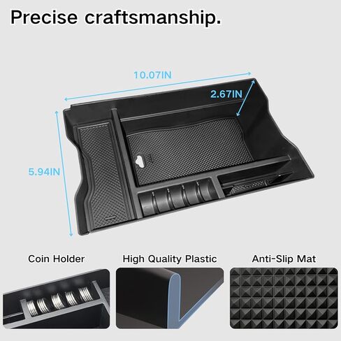 Upgraded Center Console Organizer Compatible with 2026 Toyota RAV4 6th Gen Accessories, Interior Insert ABS Materials Tray, Armrest Box Secondary Storage Tray in Saudi Arabia
