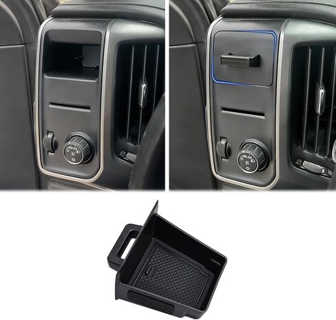 JKCOVER Storage Drawer Tray Compatible with 2014-2018 Chevy Silverado/GMC Sierra 1500 and 2015-2019 Silverado/Sierra 2500/3500 HD Accessories Center Console Organizer Cubby Extra Box(Patent Design) in Kuwait