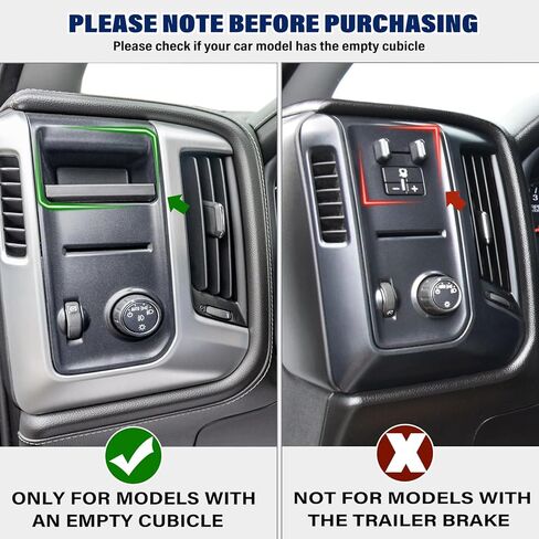 JKCOVER Storage Drawer Tray Compatible with 2014-2018 Chevy Silverado/GMC Sierra 1500 and 2015-2019 Silverado/Sierra 2500/3500 HD Accessories Center Console Organizer Cubby Extra Box(Patent Design) in Kuwait