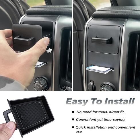 JKCOVER Storage Drawer Tray Compatible with 2014-2018 Chevy Silverado/GMC Sierra 1500 and 2015-2019 Silverado/Sierra 2500/3500 HD Accessories Center Console Organizer Cubby Extra Box(Patent Design) in Kuwait