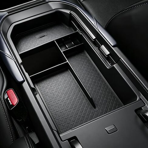 Autorder Center Console Organizer for Mazda CX30 2020-2026 Accessories - Armrest Storage Box Secondary Insert Tray with Black Anti-Slip Mat in Kuwait