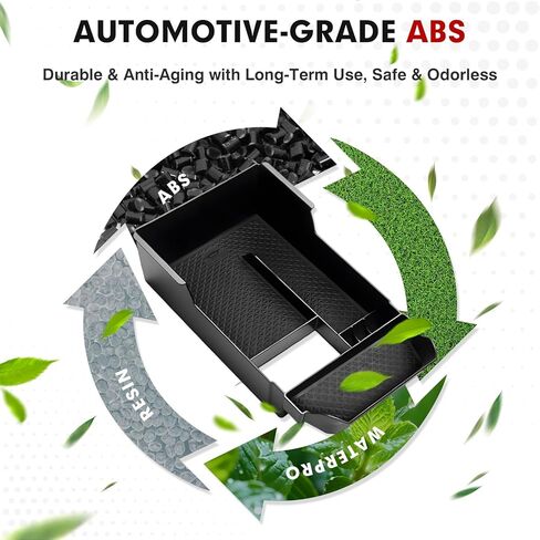Autorder Center Console Organizer for Mazda CX30 2020-2026 Accessories - Armrest Storage Box Secondary Insert Tray with Black Anti-Slip Mat in Kuwait