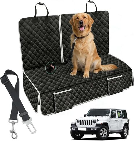 Dog Car Seat Cover for Jeep Grand Cherokee Wrangler Compass Gladiator Renegade Cherokee 2026 New Accessories, Waterproof Pet Car Back Seat Protector Anti-Slip Rear Bench Seat Cover in Kuwait