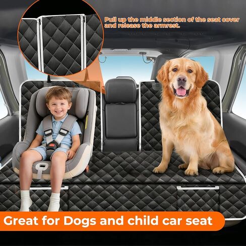 Dog Car Seat Cover for Jeep Grand Cherokee Wrangler Compass Gladiator Renegade Cherokee 2026 New Accessories, Waterproof Pet Car Back Seat Protector Anti-Slip Rear Bench Seat Cover in Kuwait
