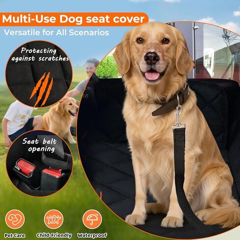 Dog Car Seat Cover for Jeep Grand Cherokee Wrangler Compass Gladiator Renegade Cherokee 2026 New Accessories, Waterproof Pet Car Back Seat Protector Anti-Slip Rear Bench Seat Cover in Kuwait
