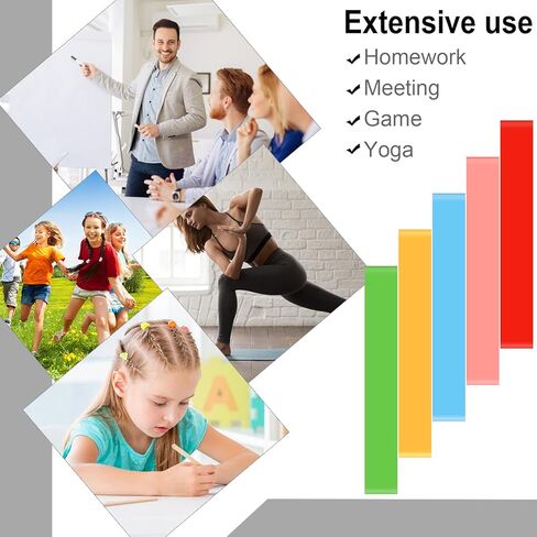 plulon 8 حزمة العصابات كرسي ملون أدوات adhd للأطفال مع أقدام تململ، إضافة التوحد الفصول الدراسية يجب أن يكون المنزل تحسين التركيز تقليل الأرق كرسي تمتد القدم الفرقة مرونة الجلوس in Kuwait