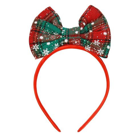 Mouse Ears Bow Headbands for Women and Girls Glitter Sequin Theme Park Hairbands Party Costume Hair Accessories in Saudi Arabia
