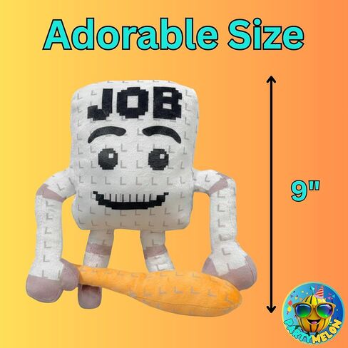 Job Job Job Plush 9" Steal a Brainrot Plush Meme AI-Crafted Stuffed Figure Pillow for Video Game Fans Room Decor in Saudi Arabia
