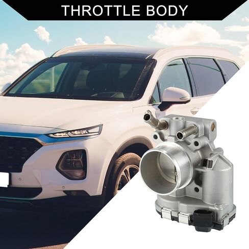 No.35100-2B150 Throttle Body Assembly for Hyundai I30 1.4L 1.6L 2011-2013 / Throttle Body Actuator/Durable Aluminum Alloy / 1Pcs Silver Tone in Kuwait