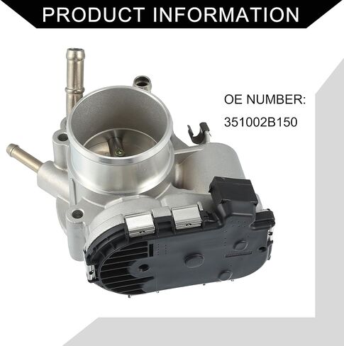 No.35100-2B150 Throttle Body Assembly for Hyundai I30 1.4L 1.6L 2011-2013 / Throttle Body Actuator/Durable Aluminum Alloy / 1Pcs Silver Tone in Kuwait