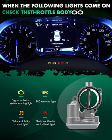 SCITOO Electronic Throttle Body Compatible with for BMW X5, for BMW 335d - Replaces 11717804384, 11717791481 in Kuwait
