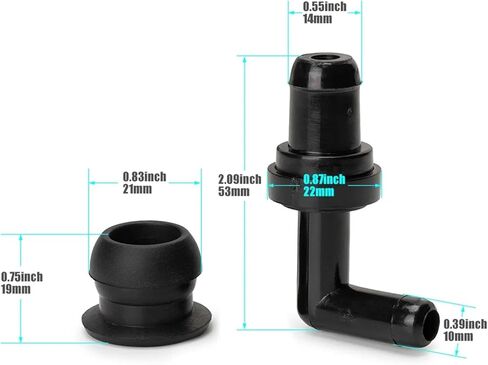 17130-PM6-G01 PCV Valve Crankcase Breather Tube 17130PM6G01 17130-PV3-013 1Pcs in Kuwait