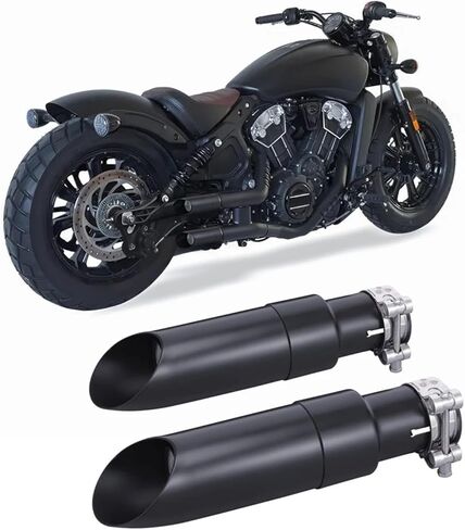 نظام عادم سهل الارتداء كاتم صوت قصير GP سهل الارتداء مع كاتم صوت قاتل DB للهندي لـ Scout Bobber Sixty لـ Rogue Twenty 2015-2023 in Kuwait