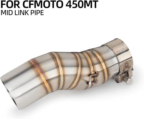 الانزلاق على منتصف أنبوب صالح لل CFMOTO 450MT 450 MT دراجة نارية العادم تعديل الفولاذ المقاوم للصدأ 51 مللي متر واجهة الهروب الأوسط وصلة الأنابيب in Kuwait
