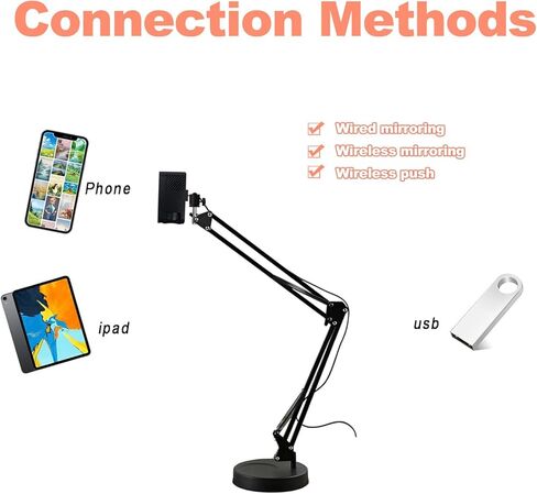 جهاز عرض فني للتتبع والرسم، جهاز عرض ذكي مزود باتصال WiFi وUSB، جهاز عرض لاسلكي للمشروعات الفنية، لسطح المكتب in Kuwait