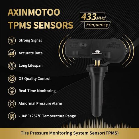 مستشعر TPMS، 4 قطع 433 ميجاهرتز بديل مستشعر مراقبة ضغط الإطارات لكرايسلر 300، لسيارة دودج تشالنجر دورانجو رحلة، لسيارة فيات 500L، لسيارة جيب جراند شيروكي، لرام 1500 56029398AB in Kuwait