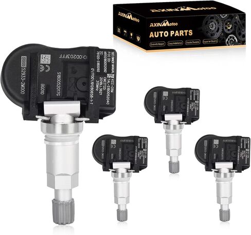 مستشعر TPMS، 4 قطع 315 ميجاهرتز بديل مستشعر مراقبة ضغط الإطارات لسيارة Hyundai Accent Sonata Genesis Coupe، لكيا فورتي سول أوبتيما، سورينتو 2010 2011 2012 2013 2014 52933-2M000 in Kuwait
