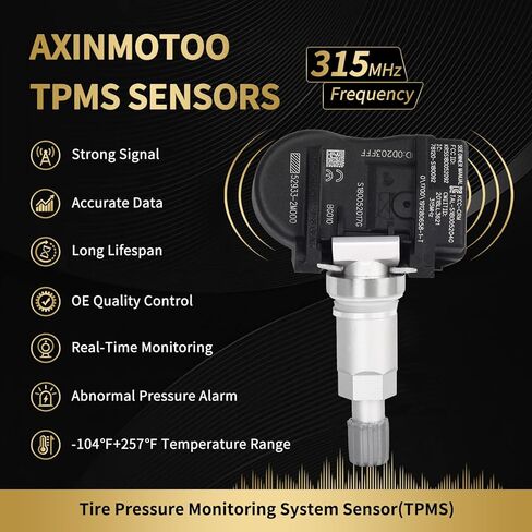 مستشعر TPMS، 4 قطع 315 ميجاهرتز بديل مستشعر مراقبة ضغط الإطارات لسيارة Hyundai Accent Sonata Genesis Coupe، لكيا فورتي سول أوبتيما، سورينتو 2010 2011 2012 2013 2014 52933-2M000 in Kuwait
