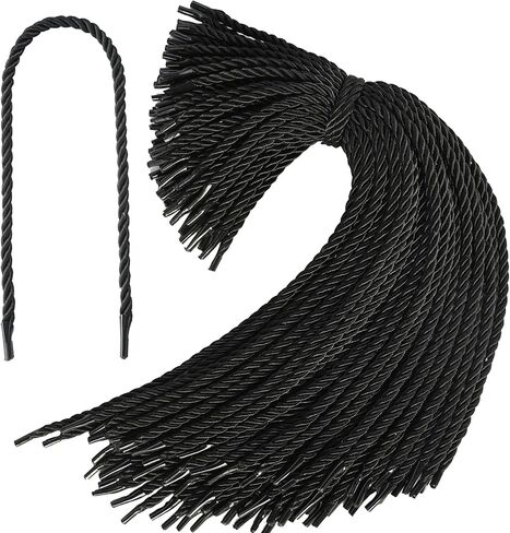 Braid Gift Bag Rope Solid Braided with Plastic End Reusable Decorative String for Thanksgiving Christmas Replacement Carrying Carrying 100Pcs(Light Gold) in Kuwait