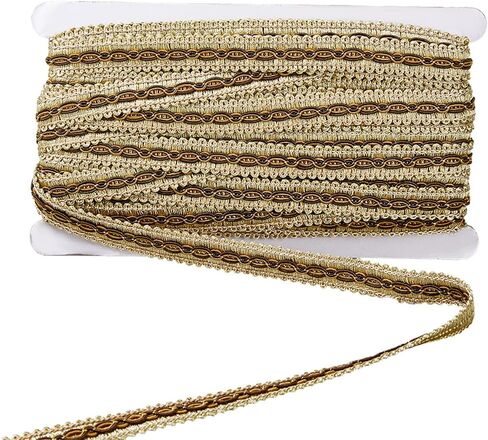15.8 Yards Gimp Braid Trim 5/8 inch Wide Wave Pattern Polyester Ribbon Polyester Woven Fabric Decorative Trim for Curtain Costume Sewing Jewelry Crafts Embellishment (Light Blue) in Kuwait