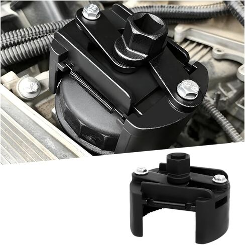 Car Oil Filter Wrench Removal Tool, Adjustable 2.36 Inch to 3.15 Inch Vehicle Oil Filter Cap Socket Wrench with Non-Slip Serrated Jaws, Automotive Accessories, Universal Fit in Saudi Arabia