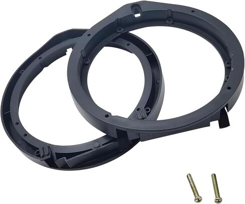2 PCS Car Speaker Adapter, 6.5" ABS Audio Speaker Gasket, Car Stereo Enhancement Modification Spacer, Compatible with Honda Accord Lingpai Civic Chengfan CRV Venezi (Black) in Saudi Arabia