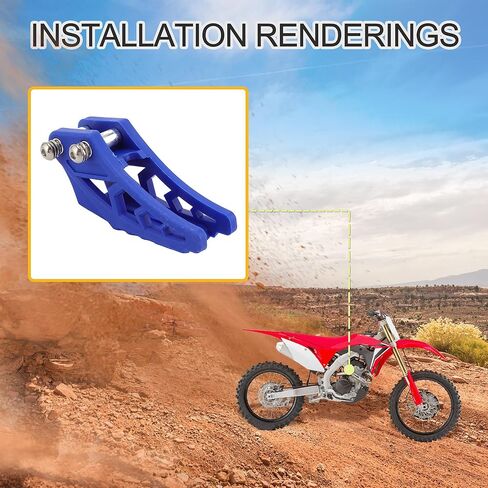 GOOFIT 420# 428# استبدال سلسلة دليل سلسلة الحرس لـ CRF 250 R EXC CRF YZF KXF لـ BSE Bosuer الترابية دراجة حفرة الدراجة الأزرق in Kuwait
