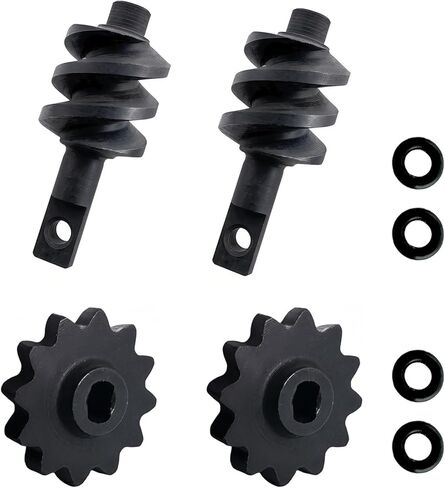 2/12T Dual-Start Helical Worm Gear Set for SCX24, Hardened Steel Differential Gears for 1/24 RC Crawlers, 2 Identical Sets in Saudi Arabia