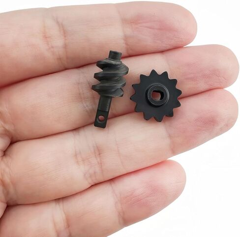 2/12T Dual-Start Helical Worm Gear Set for SCX24, Hardened Steel Differential Gears for 1/24 RC Crawlers, 2 Identical Sets in Saudi Arabia