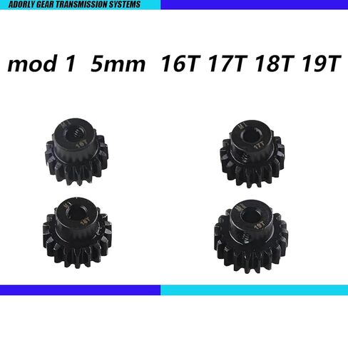 M1 5mm Rc ترس مجموعة تروس 16T 17T 18T 19T لـ 1/7 Arrma Big Rock Mojave Felony Infraction Limitless 6S 1/8 Kraton Tailon Outcast Notorious Typhon 6S ترقية أجزاء in Kuwait