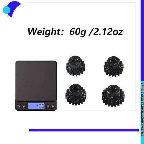 M1 5mm Rc ترس مجموعة تروس 16T 17T 18T 19T لـ 1/7 Arrma Big Rock Mojave Felony Infraction Limitless 6S 1/8 Kraton Tailon Outcast Notorious Typhon 6S ترقية أجزاء in Kuwait