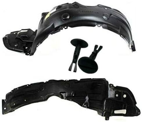 مجموعة بطانة الحاجز الأمامي من Parts N Go 2009-2010 Corolla مع مشبك/مثبتات TO1248149 TO1249149 5387602260 5387502260 in Kuwait