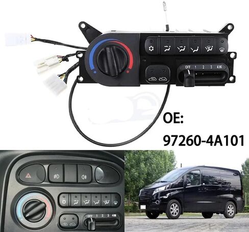 Front Climate Control Module Panel/Fit for Hyundai Starex H1 i800 Libero JAC Refine 97260-4A101 Air Conditioning Control Panel Switch 972604A101 in Kuwait