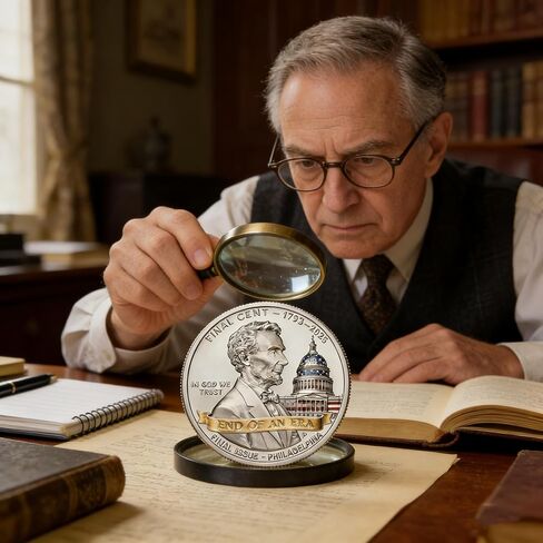 2025 Final Cent Tribute Coin - Last Penny Commemorative Challenge Coin 3D Engraved Dual-Sided End of Era Collectible, Uncirculated Lincoln Memorial Keepsake for Numismatists (1793-2025) in Saudi Arabia