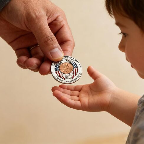 2025 Final Cent Tribute Coin - Last Penny Commemorative Challenge Coin 3D Engraved Dual-Sided End of Era Collectible, Uncirculated Lincoln Memorial Keepsake for Numismatists (1793-2025) in Saudi Arabia