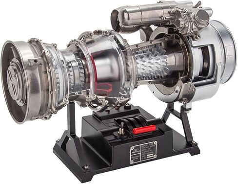 1/4 Metal Turboshaft Engine Kit That Runs, DIY Simulation Electric Military Helicopter Engine Model, Creative Display Collection Model, Birthday Toy Gift in Saudi Arabia