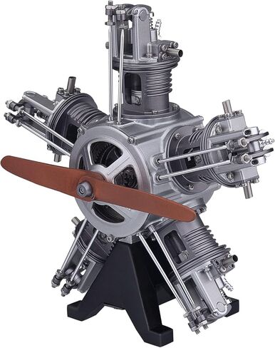 Engine Model Kit, Metal Car Mini V2 Double Cylinder Engine Model, Educational Physics Experiment STEM Toys for Adults Gifts in Saudi Arabia