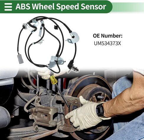 Motoforti ABS عجلة السرعة سينور ABS الاستشعار نظام الفرامل المضادة للانغلاق الاستشعار لمازدا BT50 2006-2015 رقم UM534373X جبهة اليسار in Kuwait