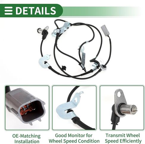 Motoforti ABS عجلة السرعة سينور ABS الاستشعار نظام الفرامل المضادة للانغلاق الاستشعار لمازدا BT50 2006-2015 رقم UM534373X جبهة اليسار in Kuwait