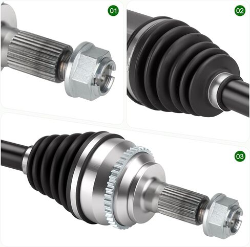 Pair(2) Front CV Axle Shaft Assembly Fit for Ford Edge Only AWD 2007-2013, for Lincoln MKX Only AWD 2007-2013, for All Wheel Drive Only(Not fit FWD), Left Driver and Right Passenger Side in Kuwait