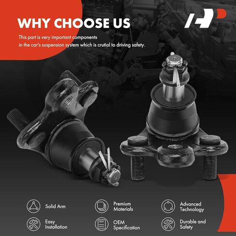 A-Premium 2 x Front Lower Ball Joints, Compatible with Honda Civic 2014-2015 & Acura ILX 2016-2022 in Kuwait