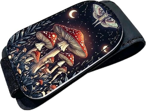 Rose and Skull Car Sunglasses Holder Magnetic Leather Glasses Clip for Sun Visor Gothic Skull Cars Accessories Eyeglass Hanger Organizer Universal Visor Clip for Women and Men Gifts Decor in Saudi Arabia