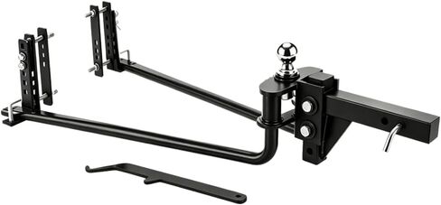 Weight Distribution Hitch – 10,000 Lbs Max Towing, 1,000 Lbs Max Tongue, Weight Distributing Hitches with Sway Control, Includes 2" Shank & 2-5/16" Ball, Load Leveling Hitch for RV Boat Trailer in Saudi Arabia