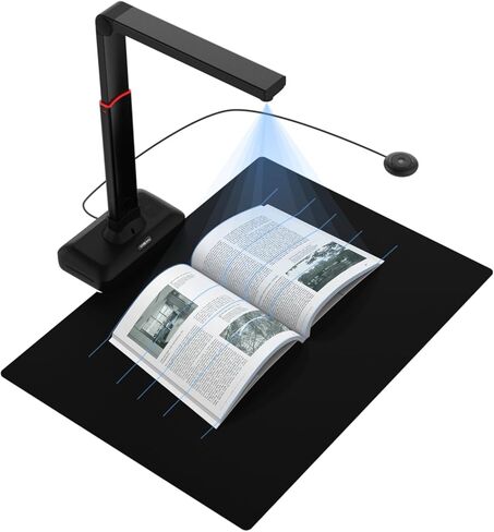 VIISAN Document Scanner - USB Document Camera, Capture Size Up to A2, 130 Languages OCR, Auto-Flatten & Deskew Tech, Page Turning Detection, Fast Scan 1.5s/Page, 23MP Book Scanner for Windows & MacOS in Saudi Arabia