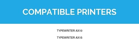خرطوشة شريط طابعة متوافقة مع LD بديلة لـ Brother 1030 GR153 (أسود، عبوتان) متوافقة مع Brother Typewriter AX10 AX15 in Kuwait