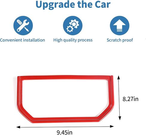 for F150 Armrest Cup Holder Trim Cover Fit for Ford F150 2015-2020 Red Interior Accessories 1pc in Kuwait
