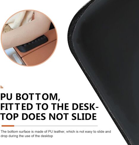 2 PCS Car Arm Rest Elbow Pads, Arm Rest Cushion with Memory Foam Pad for Arm Support, Universal PU Non Slip Auto Armrest Pad, for Most Cars, Trucks, SUVs (Black) in Saudi Arabia
