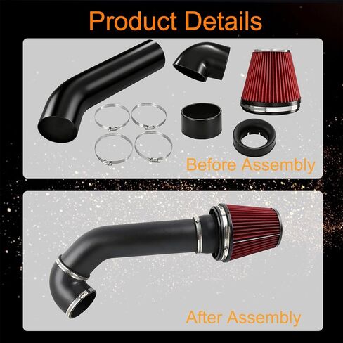 4" LS Swap Cold Air Intake Kit Fit for Camaro Chevelle GTO Monte Carlo Caprice LS1 LS2 LSX LQ4 LQ9 Restomod in Kuwait