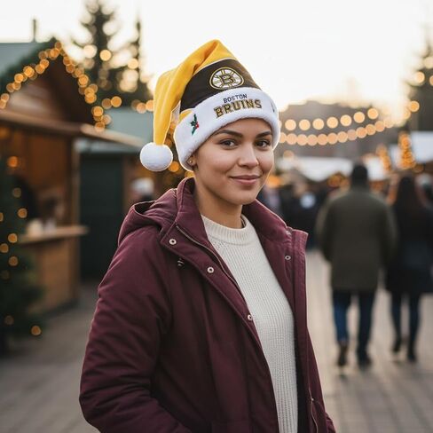 قبعة NHL Colorblock Santa - أظهر روح هوكي الجليد الخاصة بك مع ملابس وهدايا مشجعي NHL Holiday المرخصة رسميًا in Saudi Arabia
