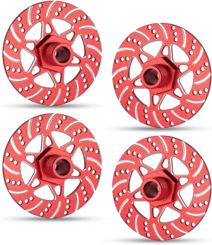 قطع غيار سيارات RC متوافقة مع ARRMA للمخالفة لـ Limitless For Felony 6S لـ BLX 1/7 1/8 RC أجزاء ترقية السيارة قرص فرامل من سبائك الألومنيوم (أحمر) in Kuwait